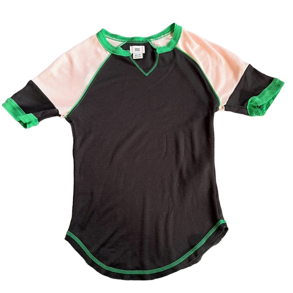 BDG Super Soft Baseball Fit 3/4 Sleeve Tee